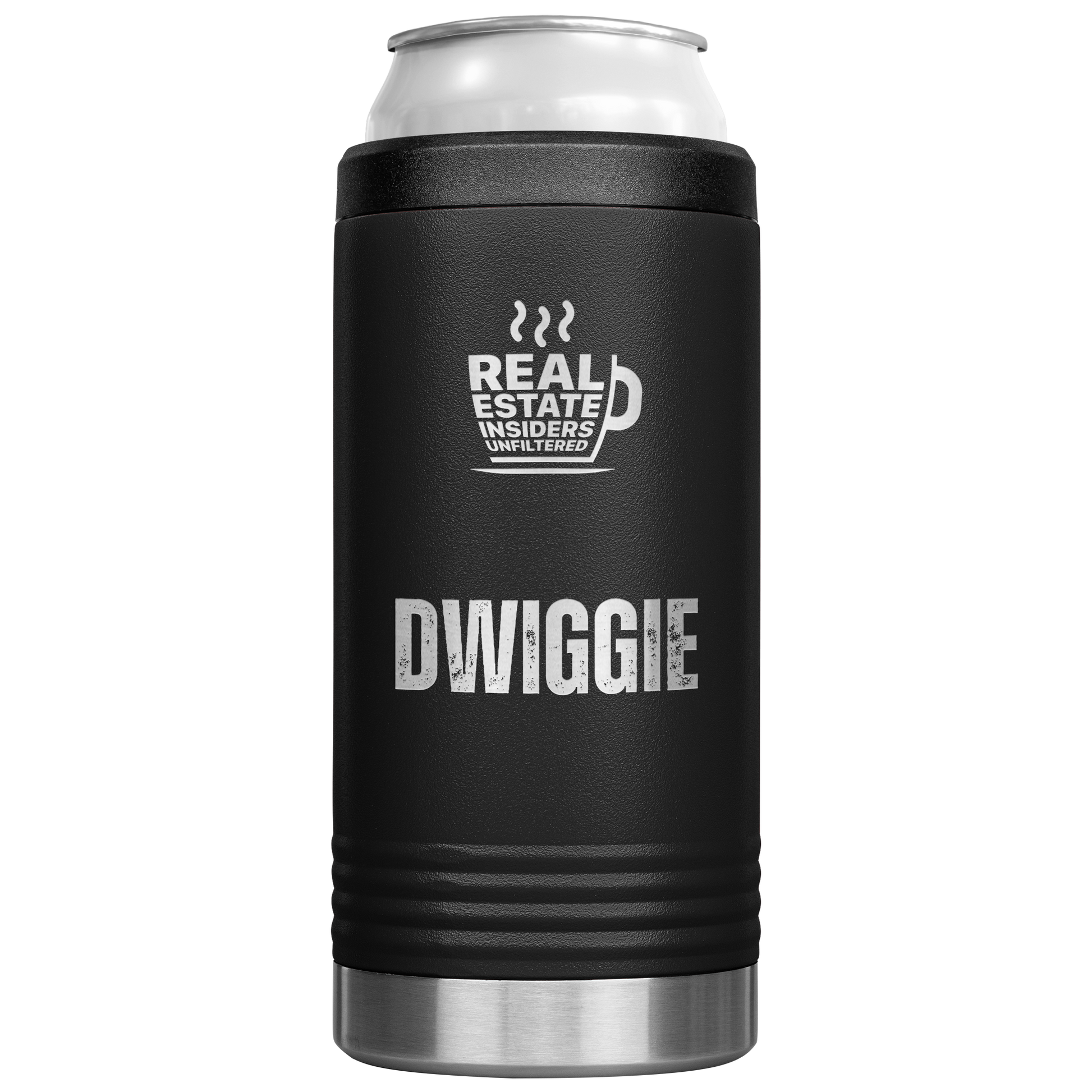 Dwiggie_Slim_Can_Cooler_12oz_Koozie_Main_Black_Mockup.png
