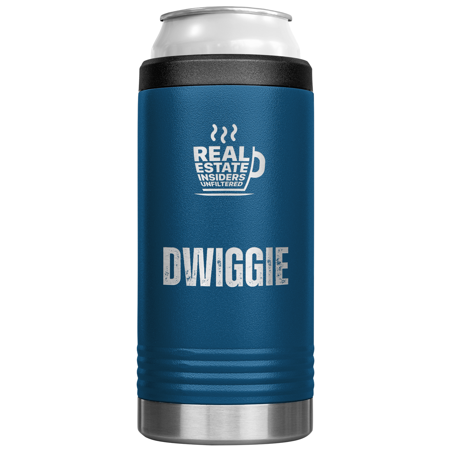 Dwiggie_Slim_Can_Cooler_12oz_Koozie_Main_Blue_Mockup.png